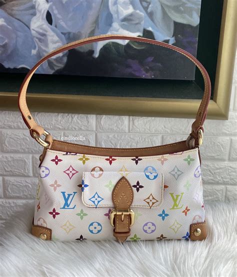 lv eliza|LOUIS VUITTON Monogram Multicolor Eliza White.